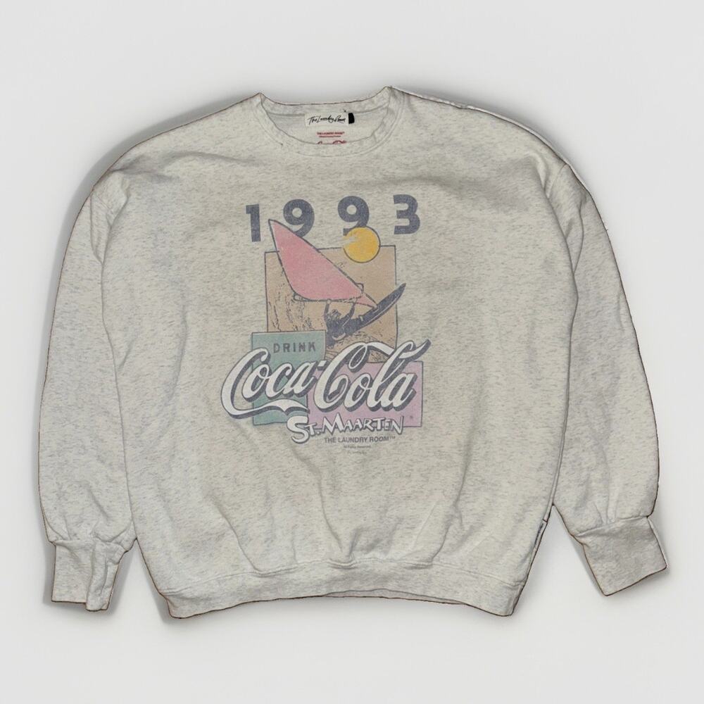 The Laundry Room x Coca Cola Crewneck Small Grey 27x26